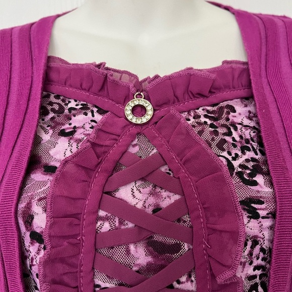 Lavena Longsleeves Top Peplum Lace M/L - Picture 2 of 7